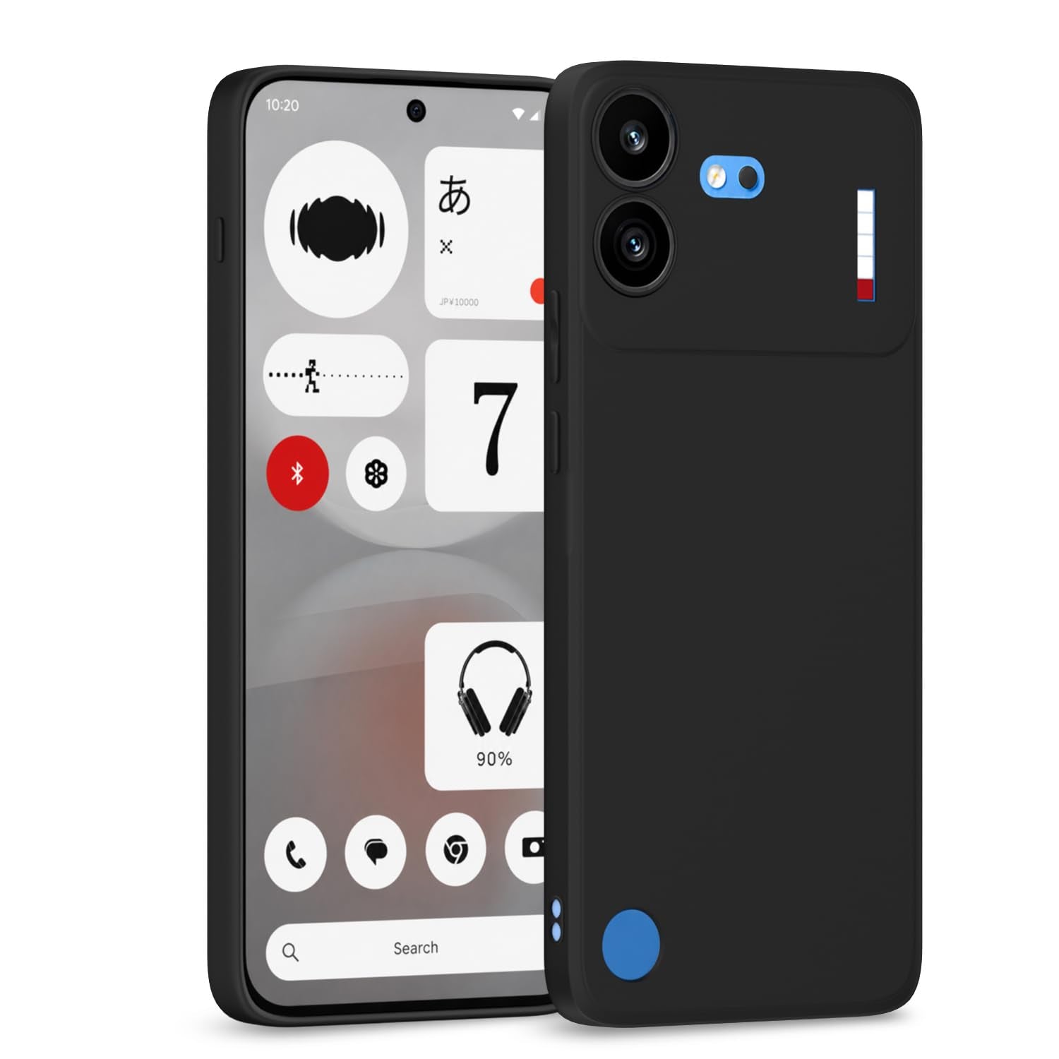 Nothing Phone 4b 5G Matte mobile back cover in black by Pikkme