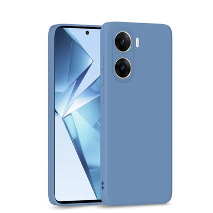 Pikkme  Vivo V29e 5G  Liquid Silicone Back Cover Aqua - Blue