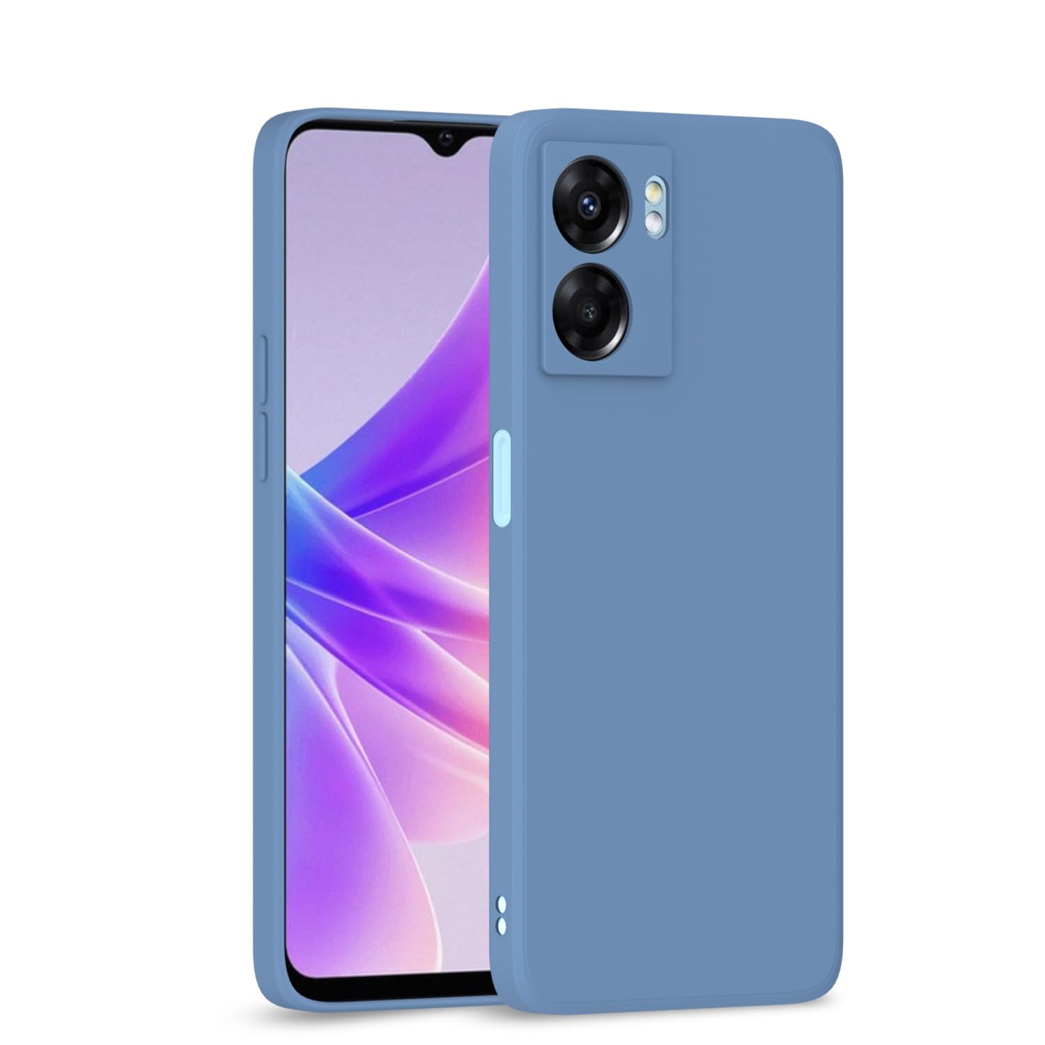 Pikkme  Oppo K10 5G  Liquid Silicone Back Cover Aqua - Blue