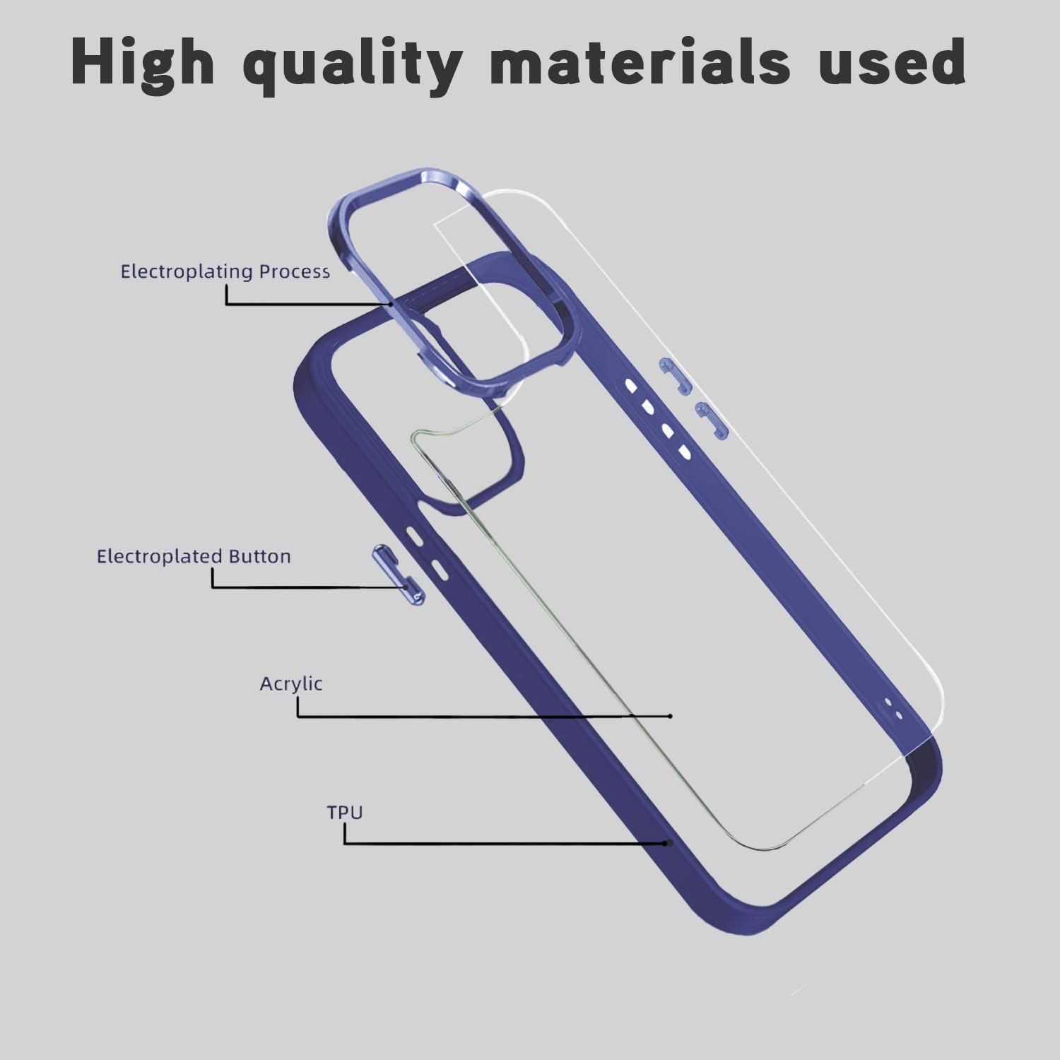 Pikkme Oppo Reno 7 Pro 5G Oppo Reno 7 Pro 5G Chrome Metal Ring Back Cover (Purple)