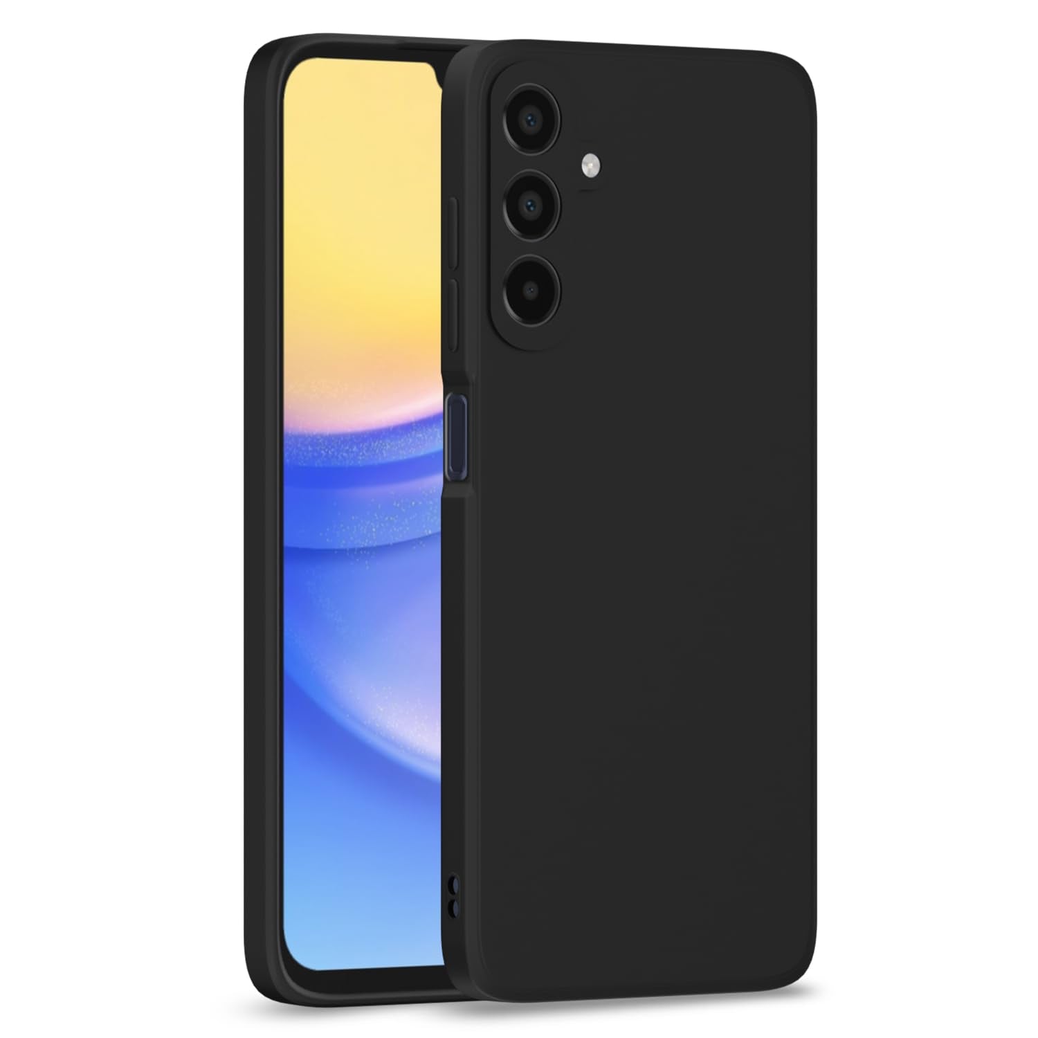 Pikkme black mobile cover for Samsung A15 5G