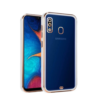 Samsung A20/A30 Chrome back cover in white by Pikkme