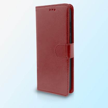 Samsung M51 Wallet flip cover in brown by Pikkme – photo 7