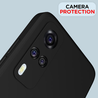 Pikkme Vivo Y31 / Y51A / Y51 / Y51i  Soft Matte Silicone Shockproof Case (Black)