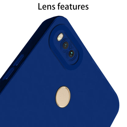 Mi A1 Liquid Silicone mobile cover in blue by Pikkme – photo 5