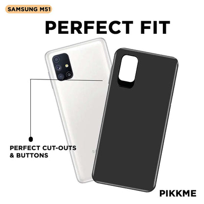 Pikkme Samsung M51 Matte black mobile back cover – photo 3
