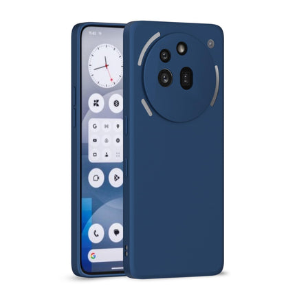Pikkme Nothing Phone 3A Pro Liquid Silicone Back Cover  - Blue