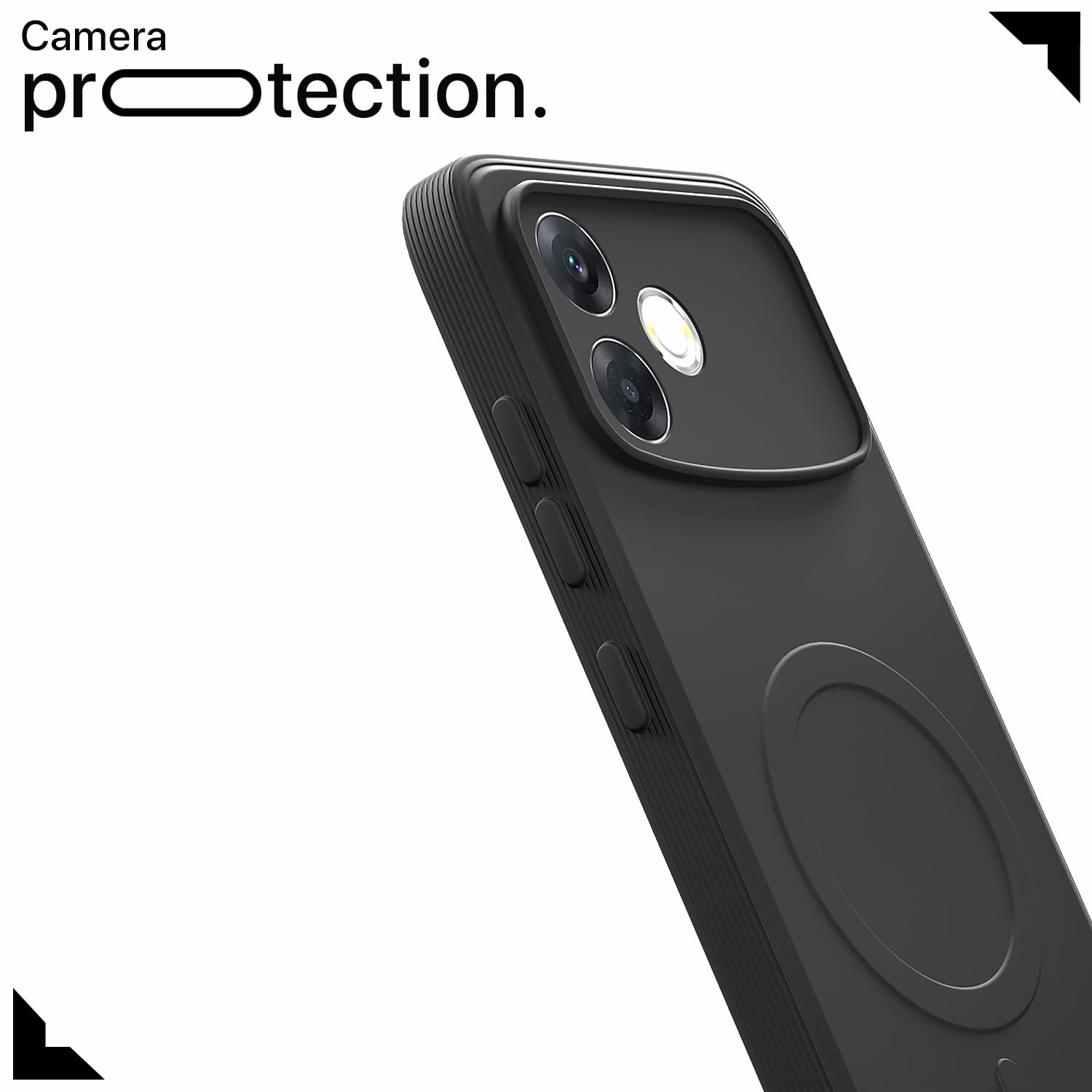Black back cover for Oppo F33 Pro 5G – Pikkme – photo 5