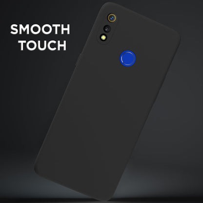 Pikkme Realme 3 Liquid Silicone Back Cover | Black