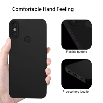 Pikkme Mi Redmi Y2 Liquid Silicone Back Cover | Black