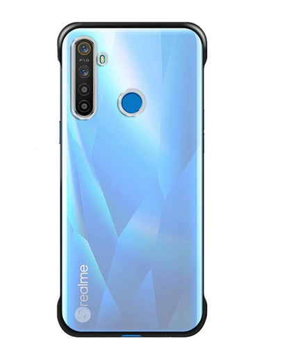Pikkme Realme 5 Pro Frameless black mobile back cover – photo 3