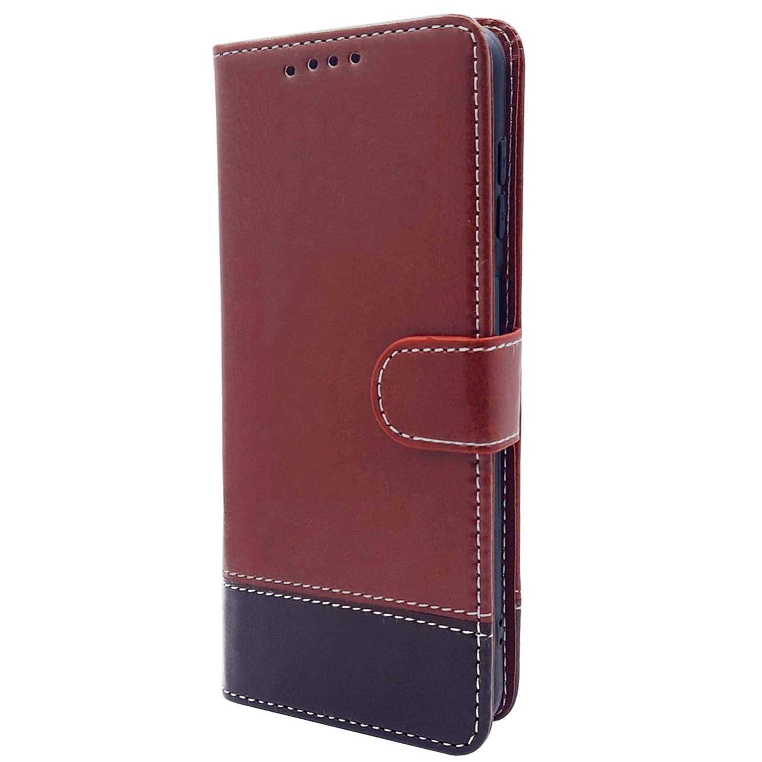 Samsung M32/A32 5G wallet flip cover in brown & coffee by Pikkme – photo 7