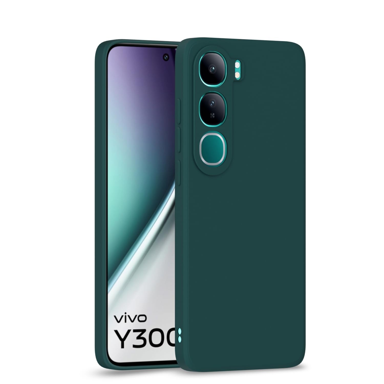 Vivo Y300/V40 Lite 5G Matte mobile cover in green by Pikkme