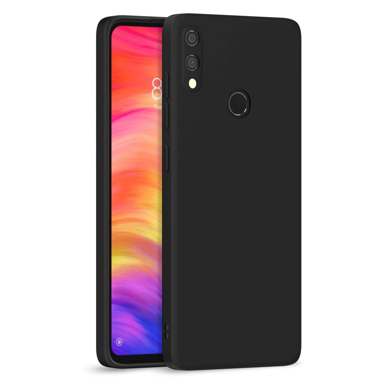 Black mobile back cover for Redmi Note 7/Note 7 Pro/Note 7s – Pikkme