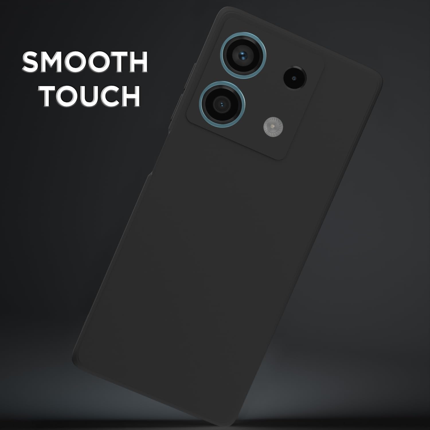 Pikkme black Matte mobile cover for Redmi Note 13 5G – photo 2