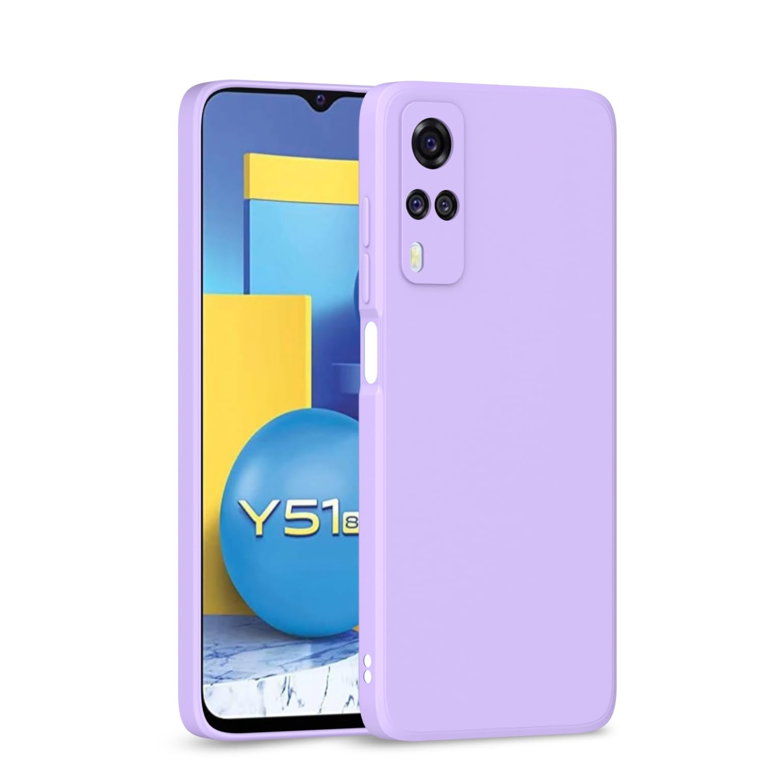 Purple Matte back cover for Vivo Y31/Y51 – Pikkme