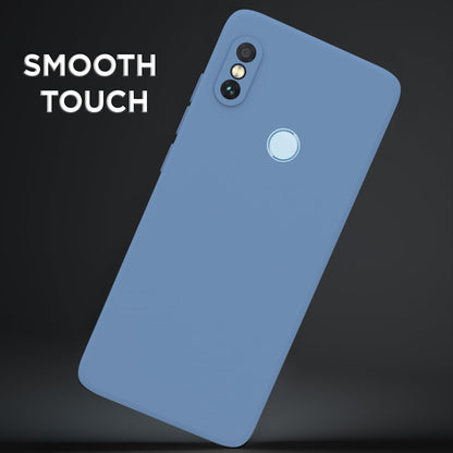 Pikkme  Redmi Note 5 Pro Soft Matte Silicone Shockproof Case (Aqua Blue)