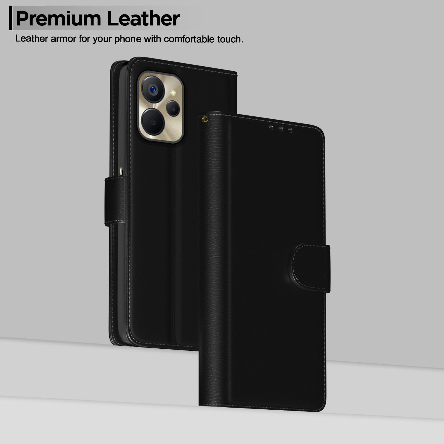 Pikkme black Wallet flip case for Realme 9i 5G – photo 2