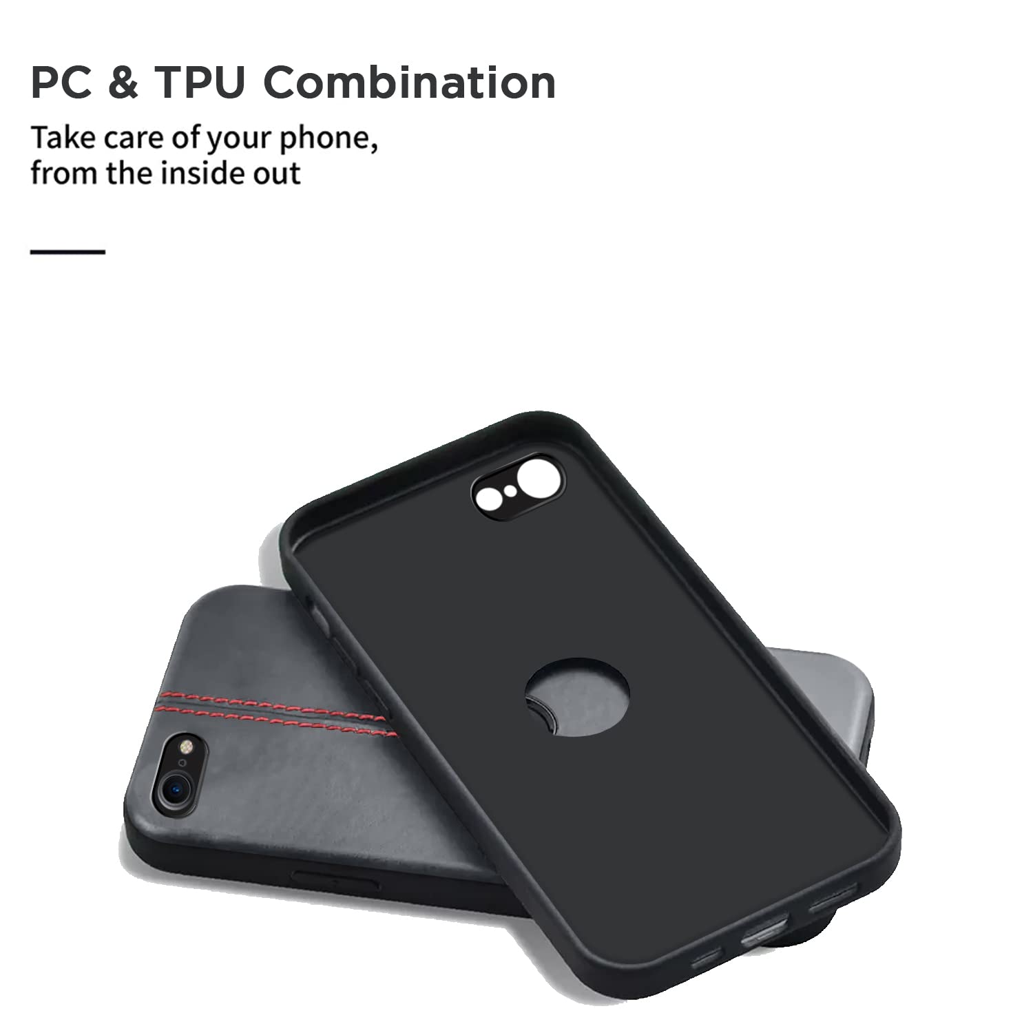 Pikkme iPhone SE 2022/2020 black phone cover – photo 3