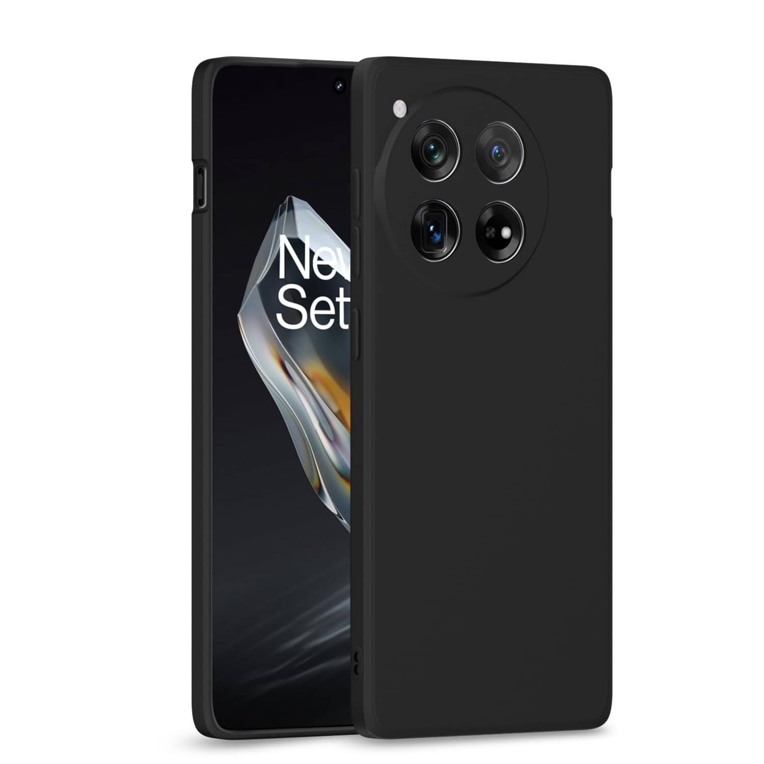 Pikkme oneplus 12 5g Liquid Silicone Back Cover  - Black