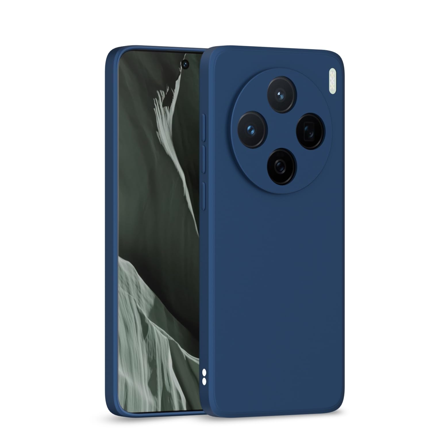 Pikkme Vivo X200 5G Liquid Silicone Back Cover (Blue)