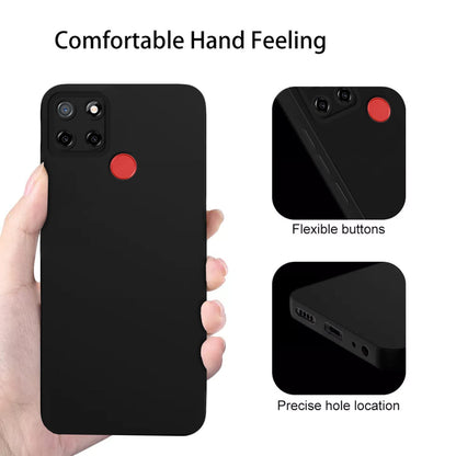 Realme Narzo 30A/Narzo 20/C25s/C25/C12 Matte mobile cover in black by Pikkme – photo 3