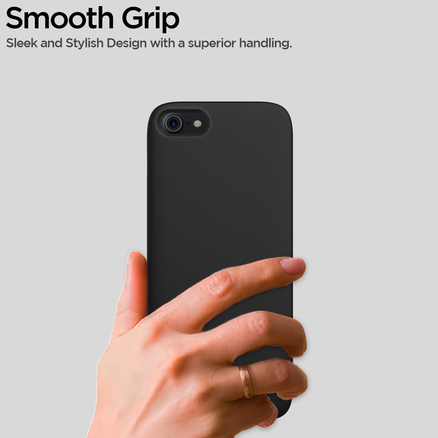 Pikkme  iPhone 7/8 / SE 2020 SideCut Back Cover (Black)
