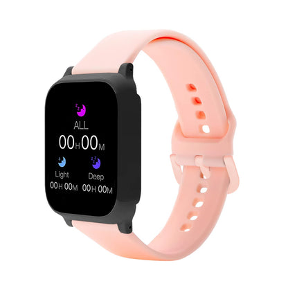 Pikkme Silicone Watch Strap Compatible (Baby Pink)