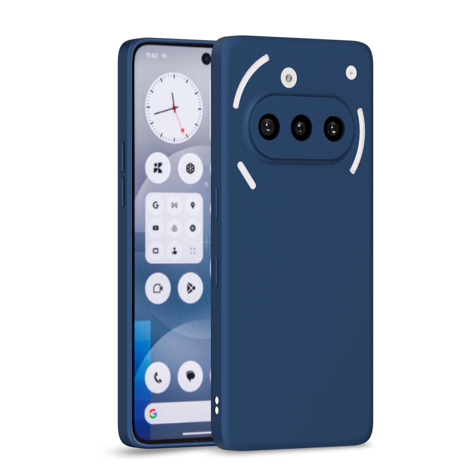 Pikkme blue Matte phone cover for Nothing Phone 3A Pro