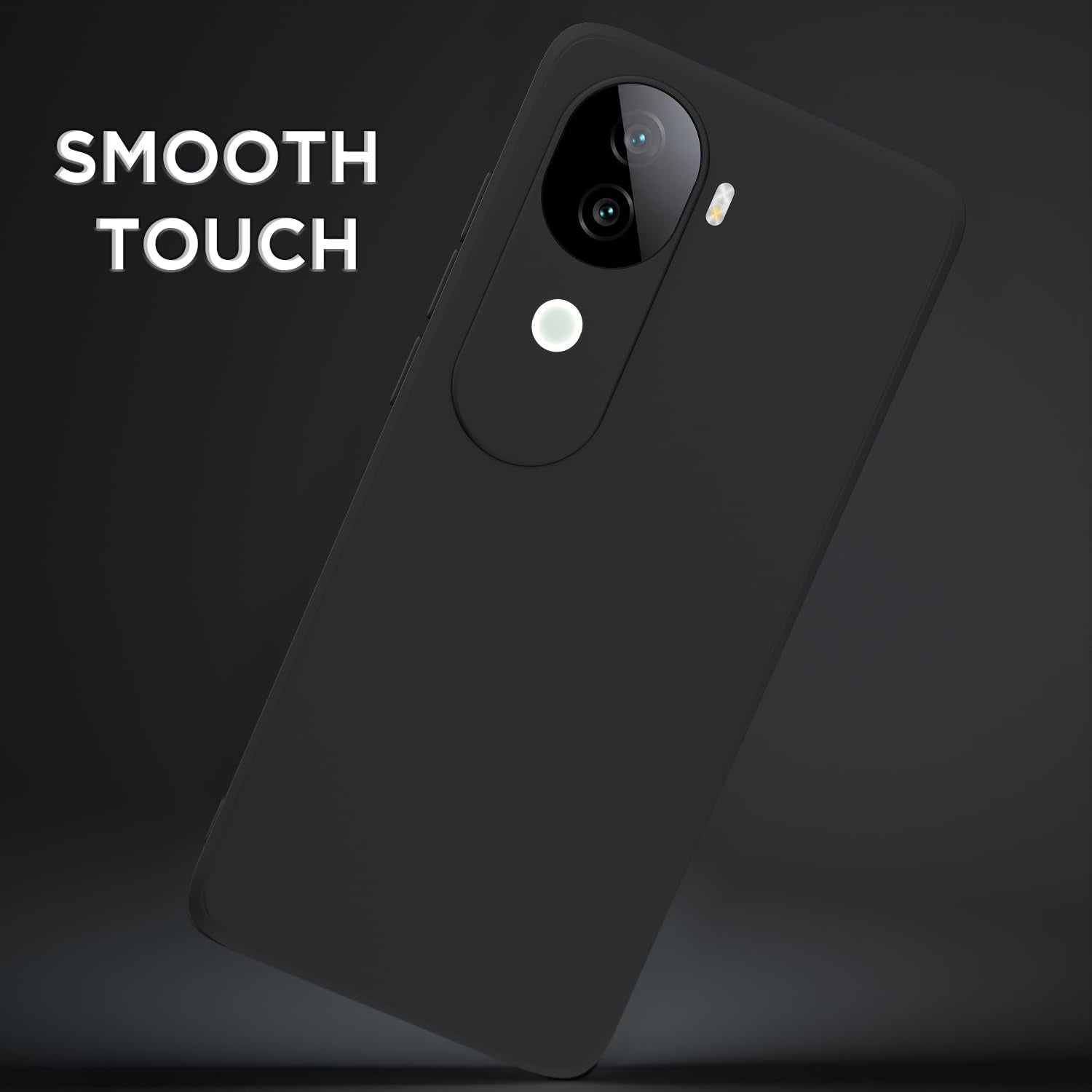 Black Matte phone cover for Vivo V40e/iQOO Z9s 5G – Pikkme – photo 7