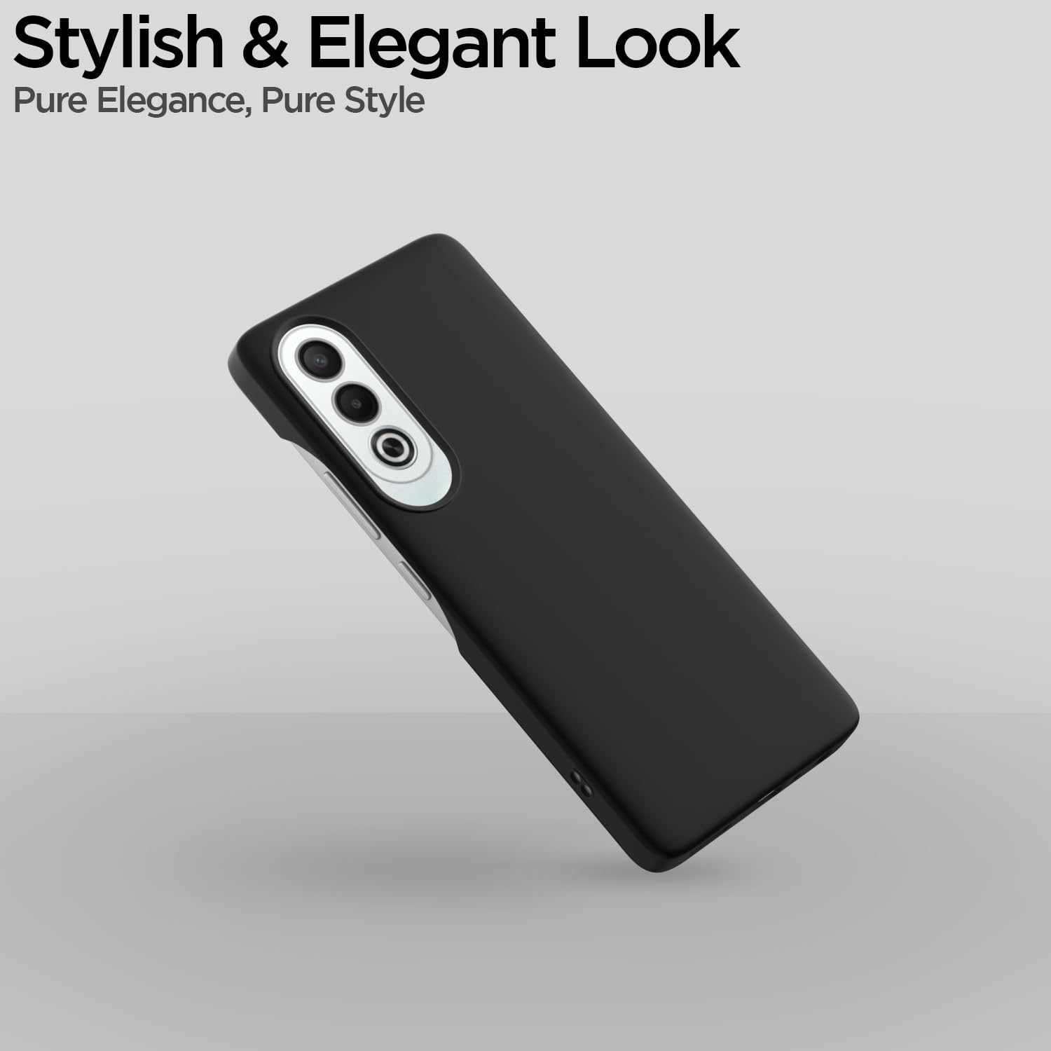 Pikkme  Oppo K12x 5G SideCut Back Cover (Black)