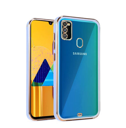 Pikkme purple Chrome mobile back cover for Samsung M30s/M21/M21 (2021)