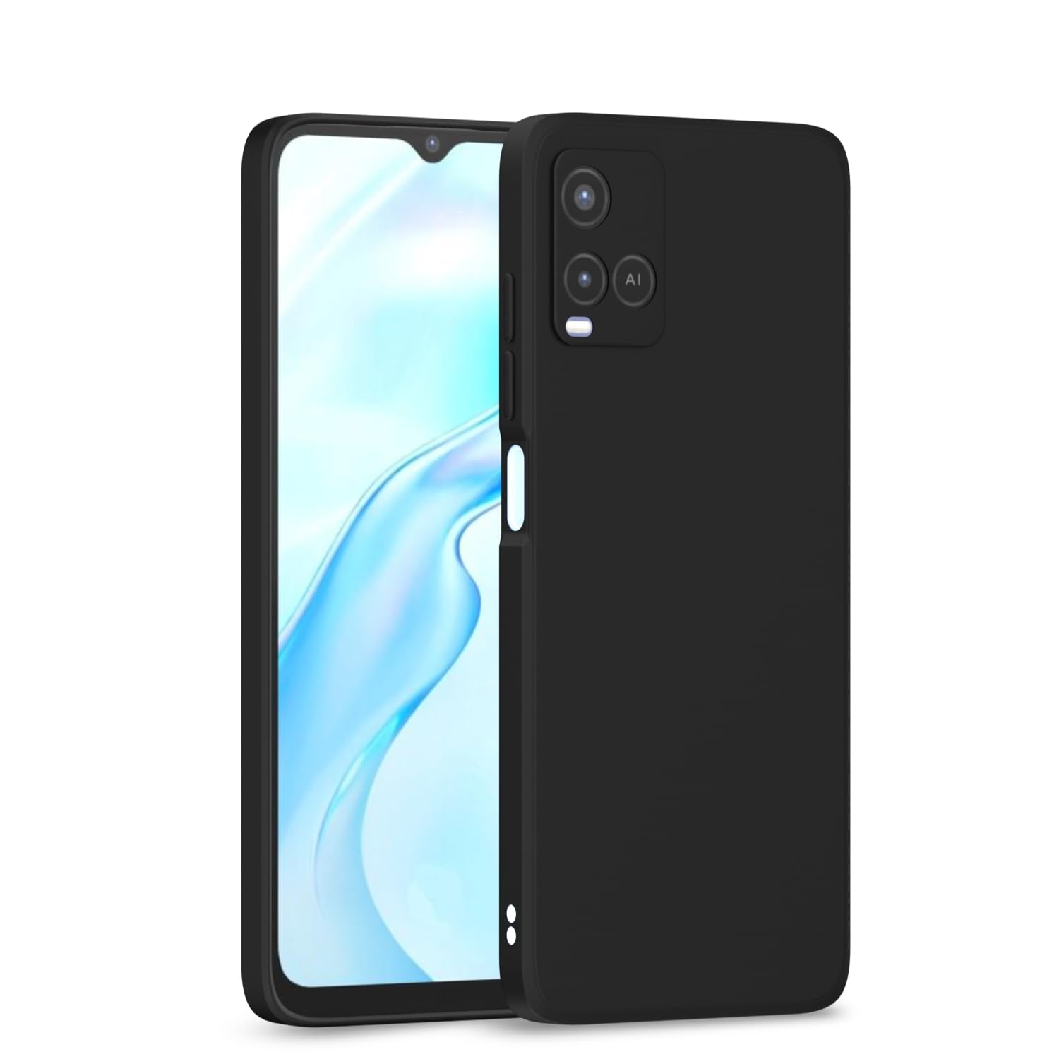 Pikkme  Vivo Y21 2021  Liquid Silicone Back Cover - Black