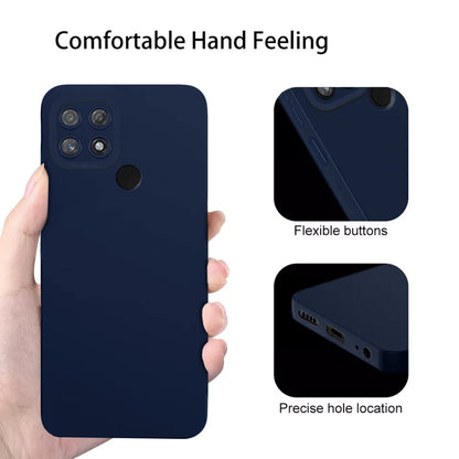 Realme Narzo 50A Matte mobile cover in blue by Pikkme – photo 3