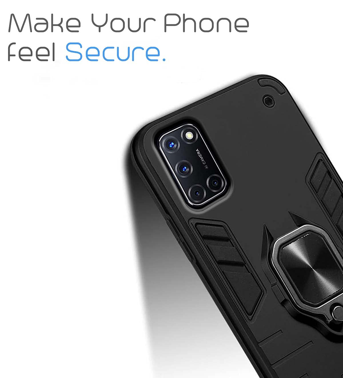 Oppo A52 phone cover in black by Pikkme – photo 6