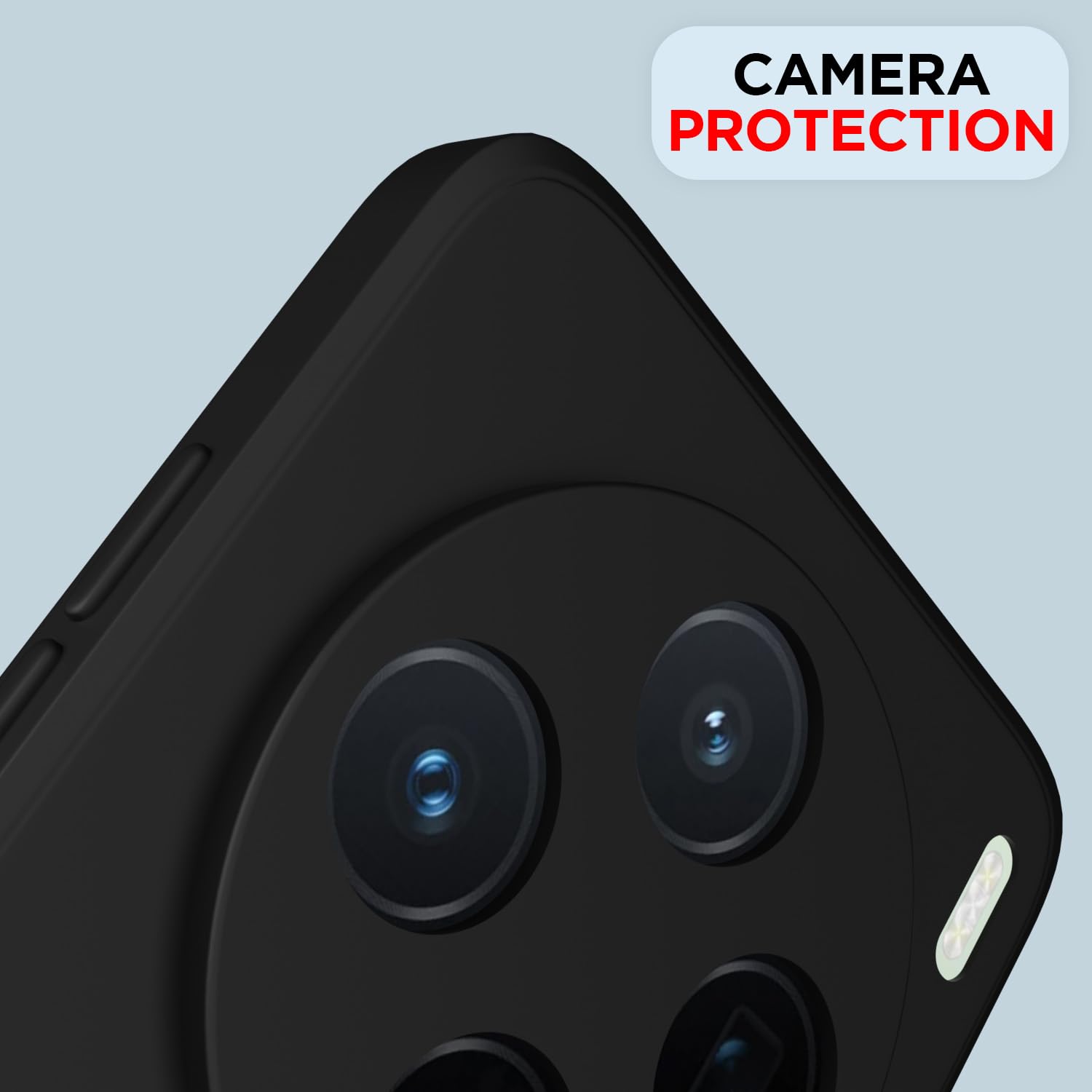 Pikkme Vivo X200 5G Liquid Silicone Back Cover (Black)