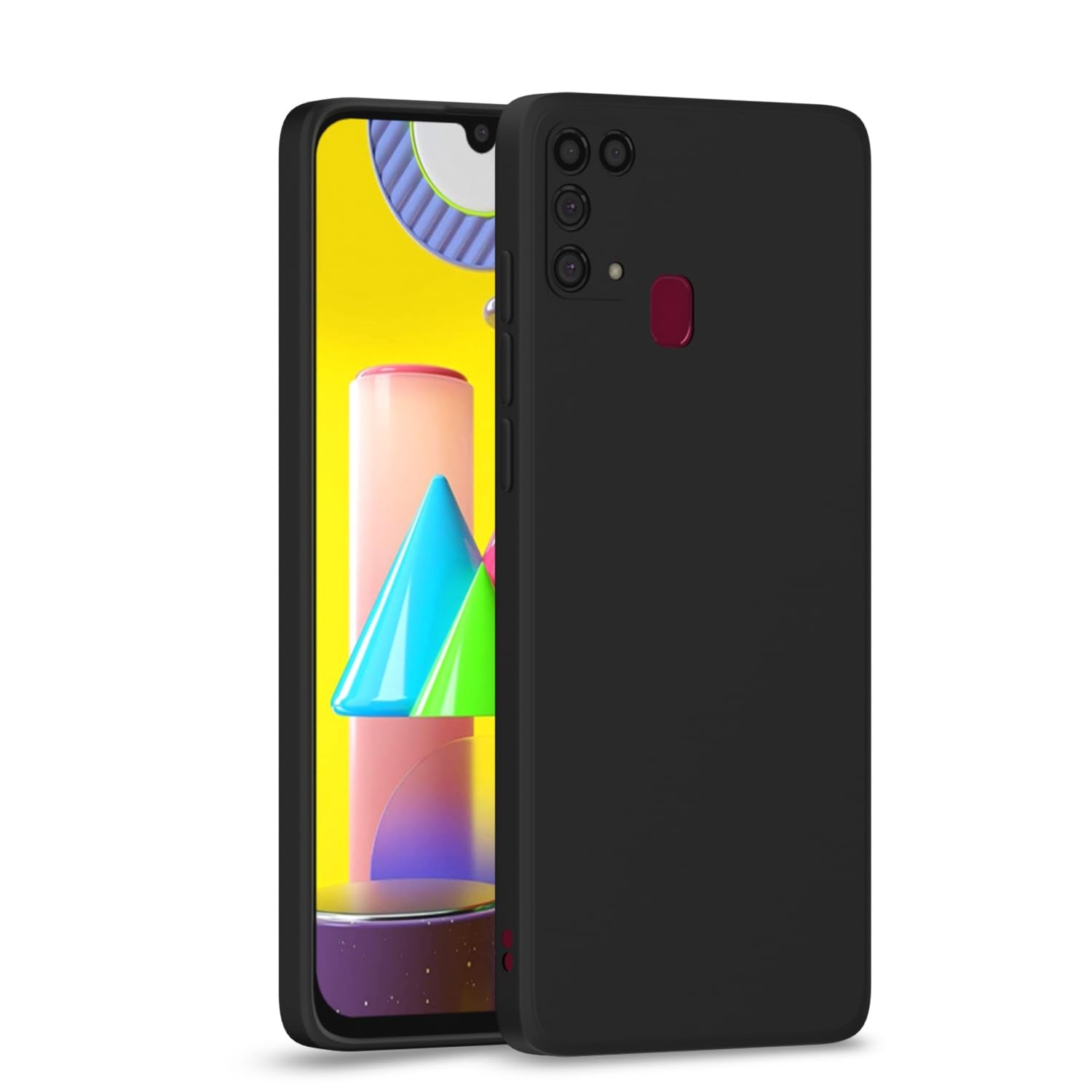 Pikkme black Matte mobile back cover for Samsung M31/M31 Prime/F41
