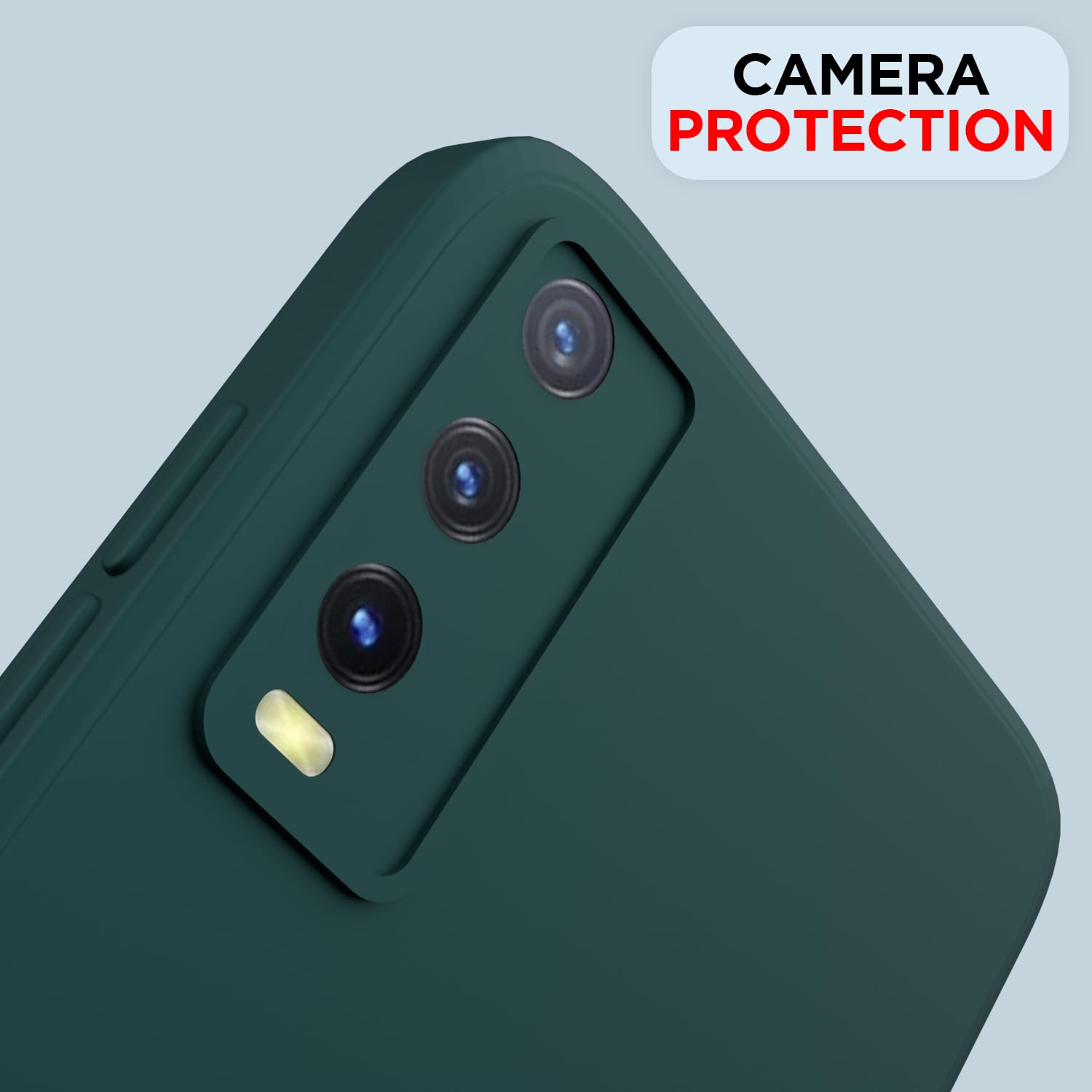 Pikkme Vivo Y12s/Y20/Y20i/Y20G Liquid Silicone green mobile cover – photo 5