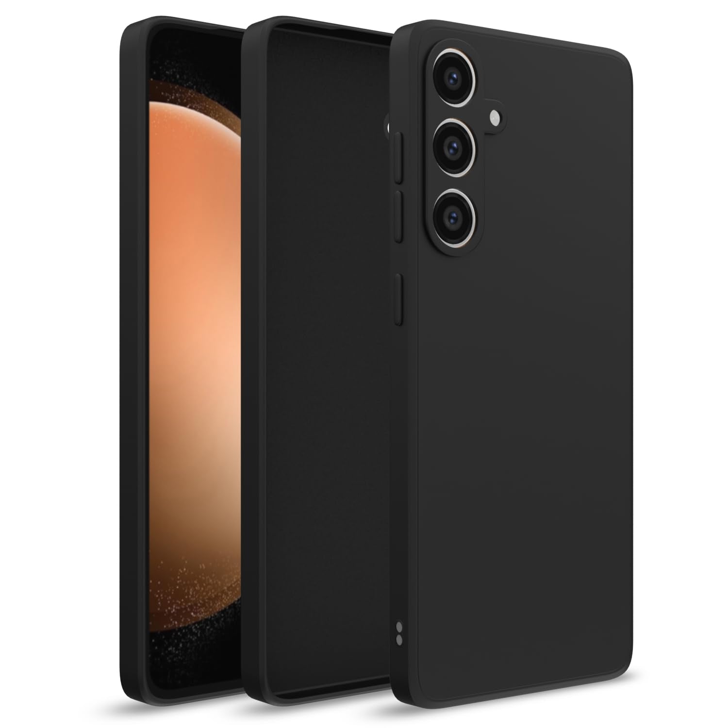 Pikkme black Liquid Silicone phone cover for Samsung S23 FE 5G