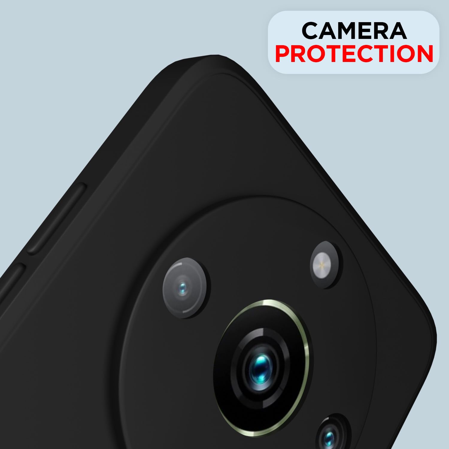 Black Liquid Silicone mobile back cover for Realme 11 Pro/11 Pro Plus 5G – Pikkme – photo 5