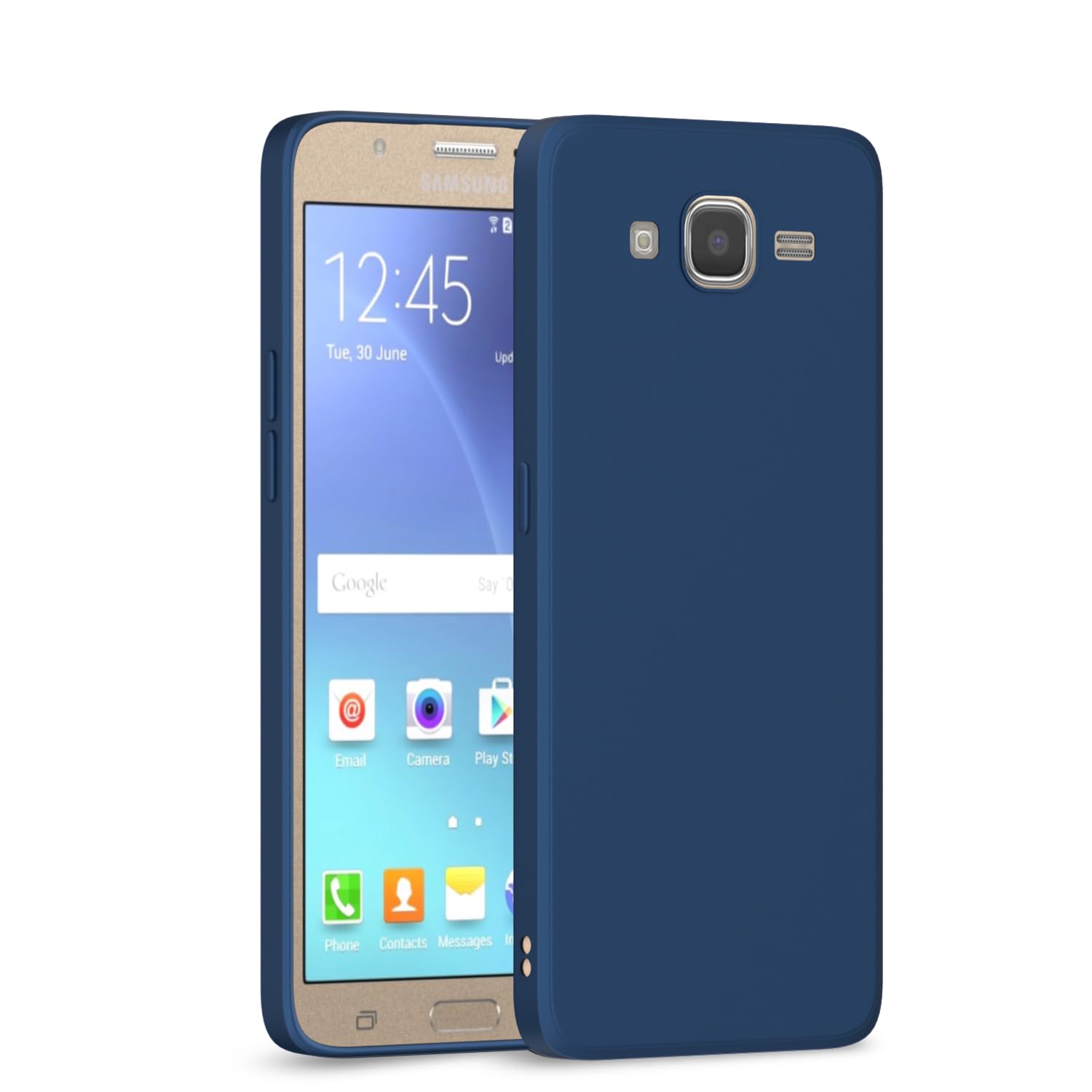 Pikkme  Samsung Galaxy J7 2015 / J7 / J7 Nxt  Liquid Silicone Back Cover - Blue