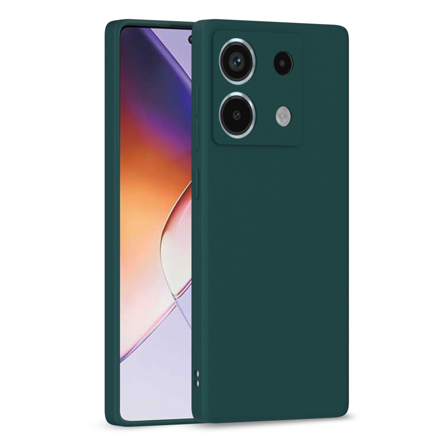 Green Matte phone cover for Redmi Note 13 Pro 5G – Pikkme