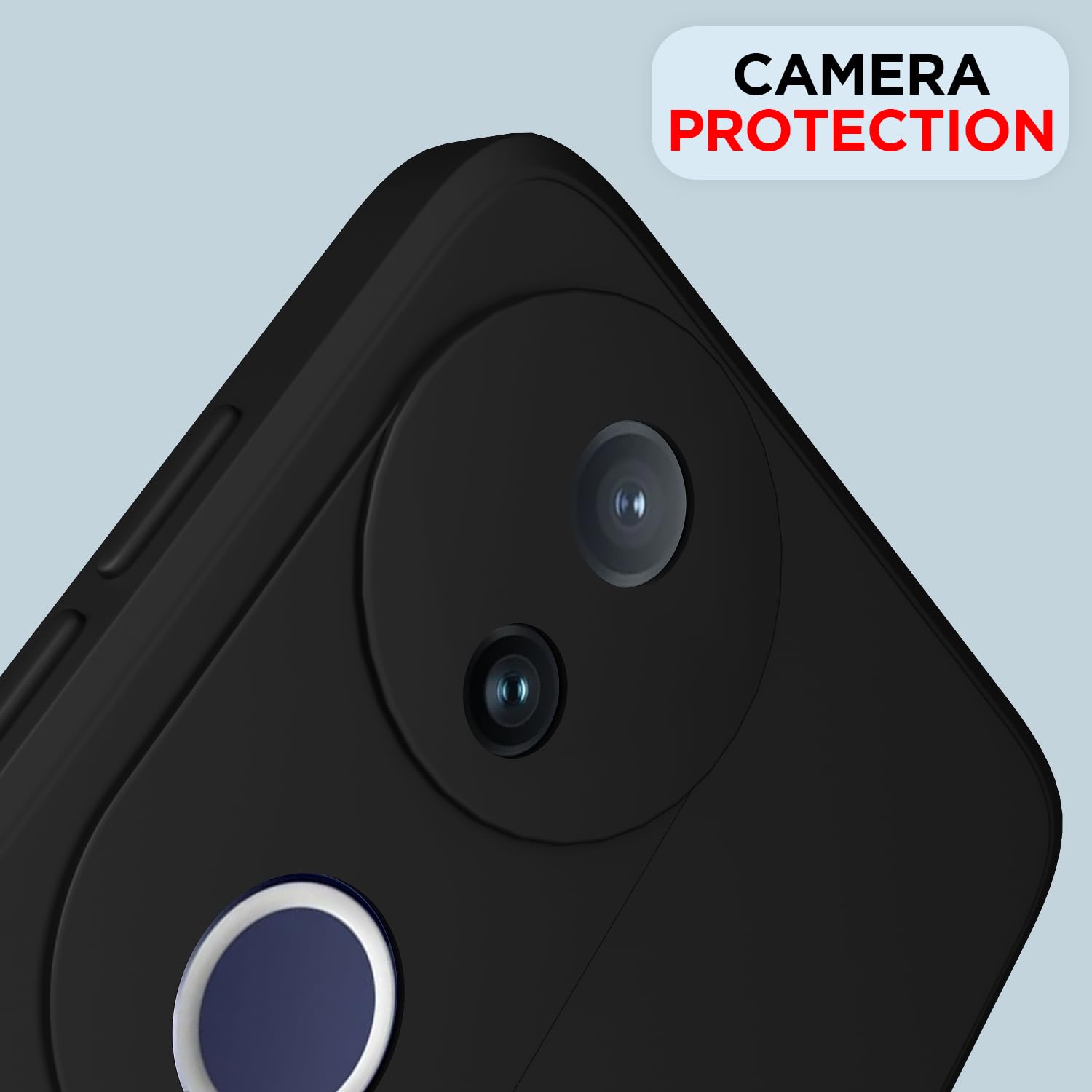 Pikkme black Matte phone cover for Vivo T4R/V50e/V50 5G – photo 5