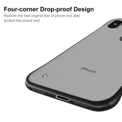 Pikkme iPhone X/Xs  Frameless Back Cover (Black)