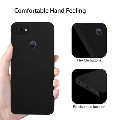 Pikkme Poco F5 5G Liquid Silicone Back Cover | Black
