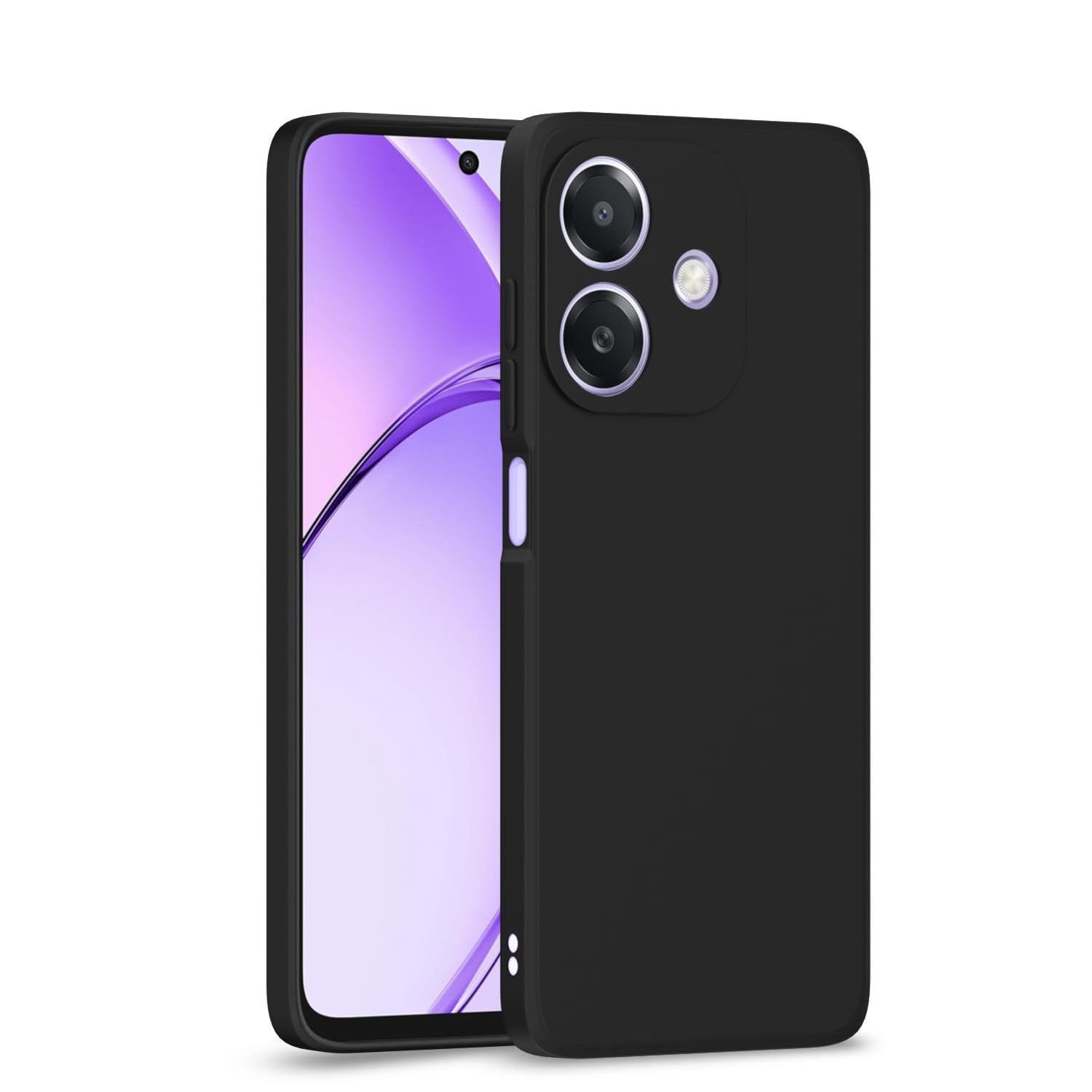Pikkme black Matte phone cover for Oppo A3x 5G/A3x 4G/A3 5G