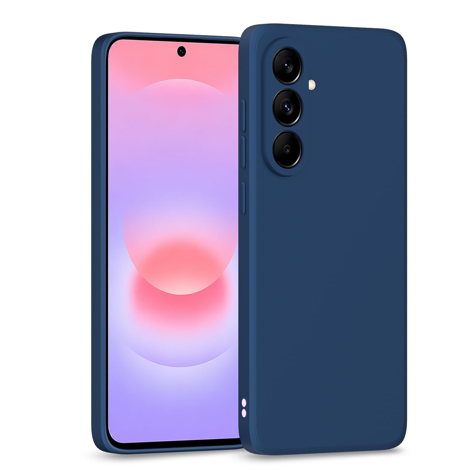 Pikkme blue Matte mobile back cover for Samsung A37 5G