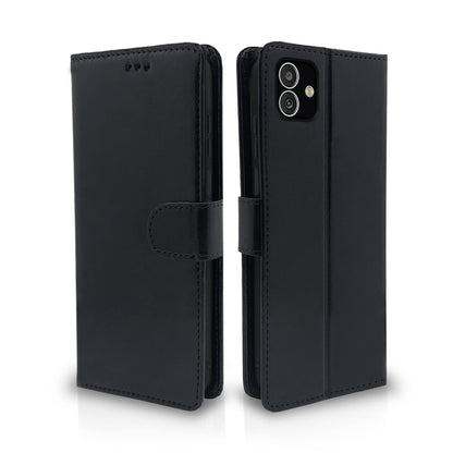 Samsung F14 5G Wallet flip cover in black by Pikkme