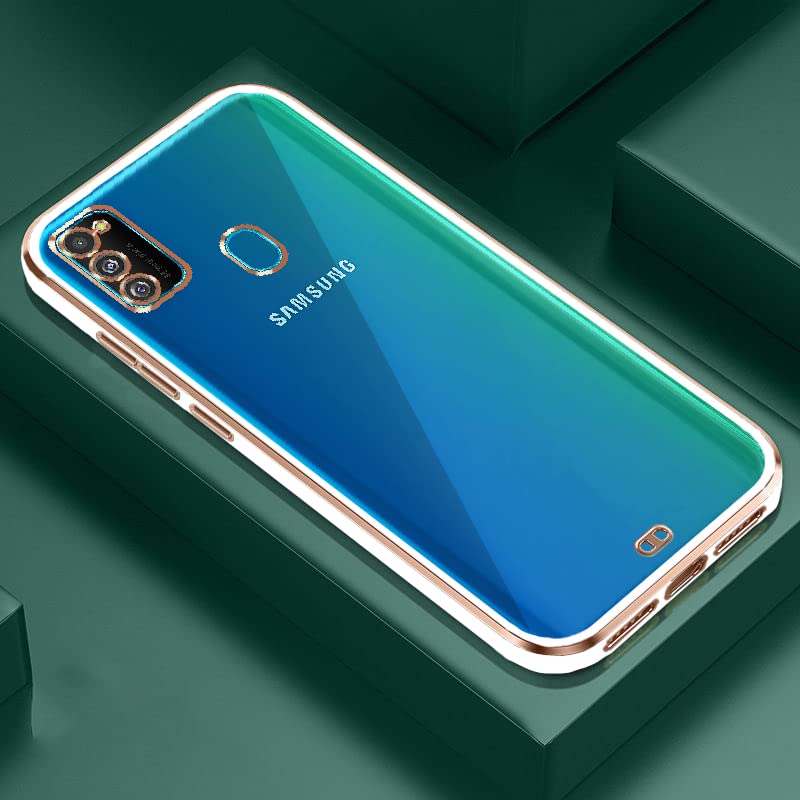 Samsung M30s/M21/M21 (2021) Chrome phone cover in white by Pikkme – photo 4