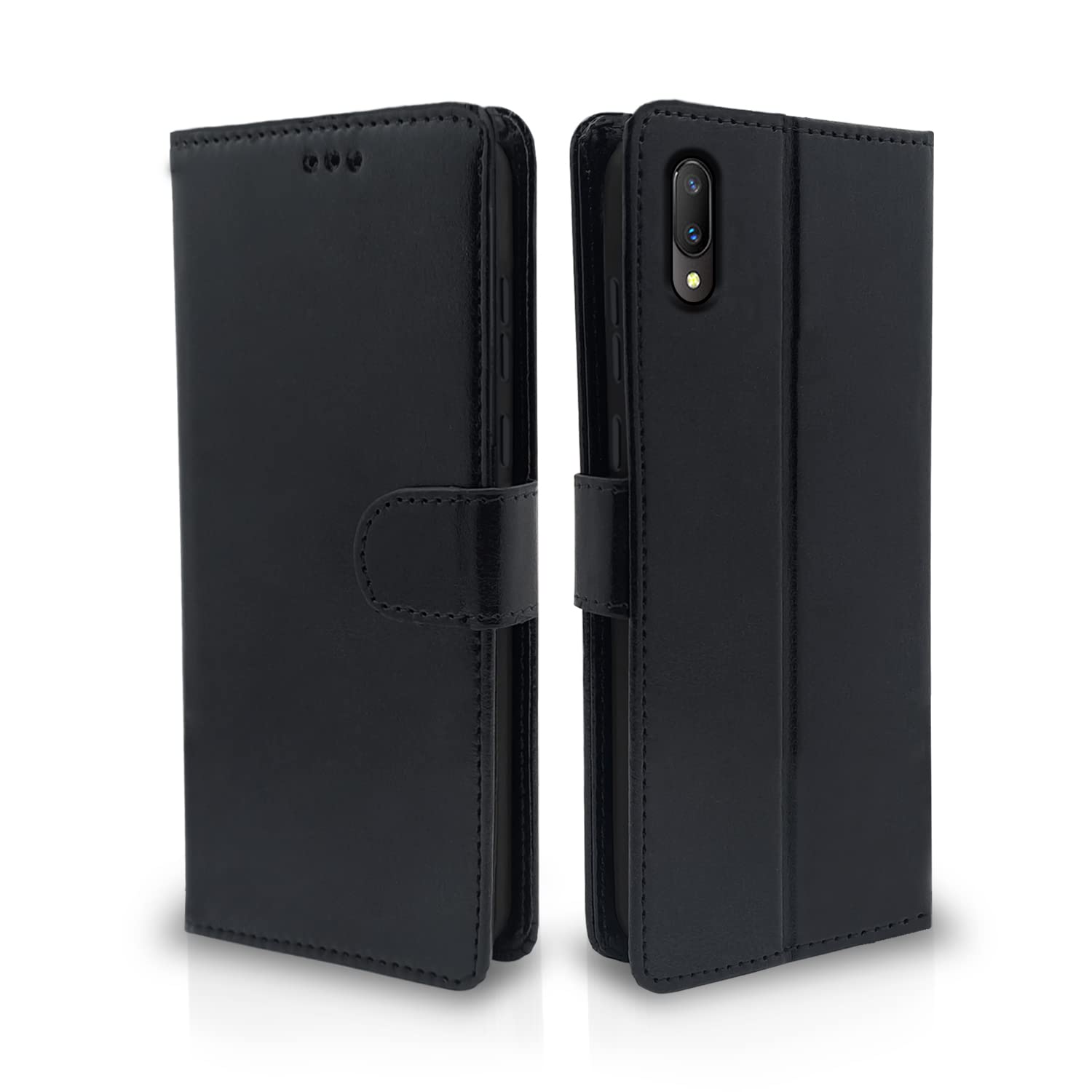   V11 Pro Black Vintage Flip Cover